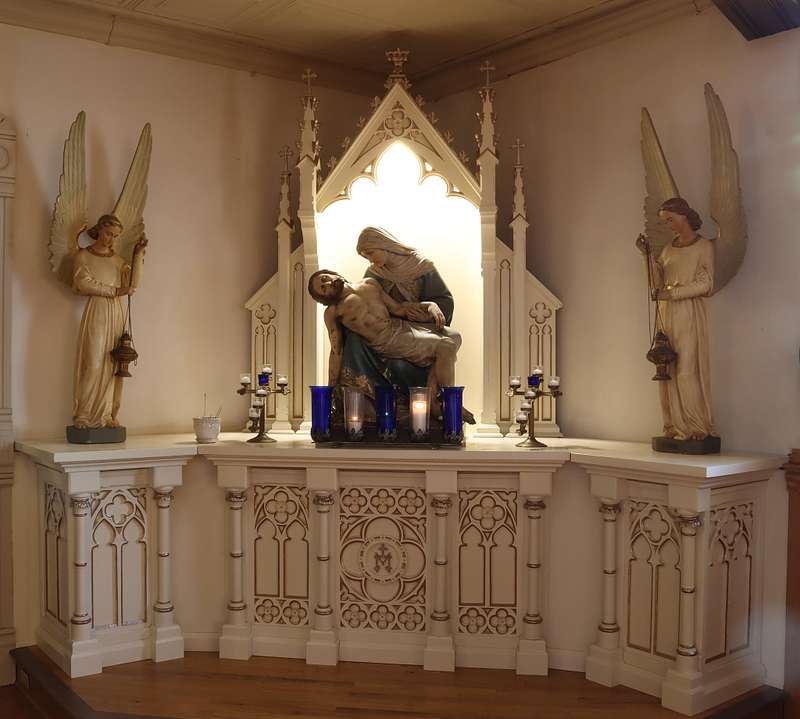 Sorrowful Mother Shrine - New Gothic Votive Shrine