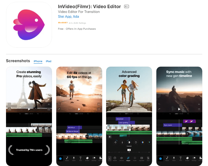 InVideo(Filmr): Video Editor