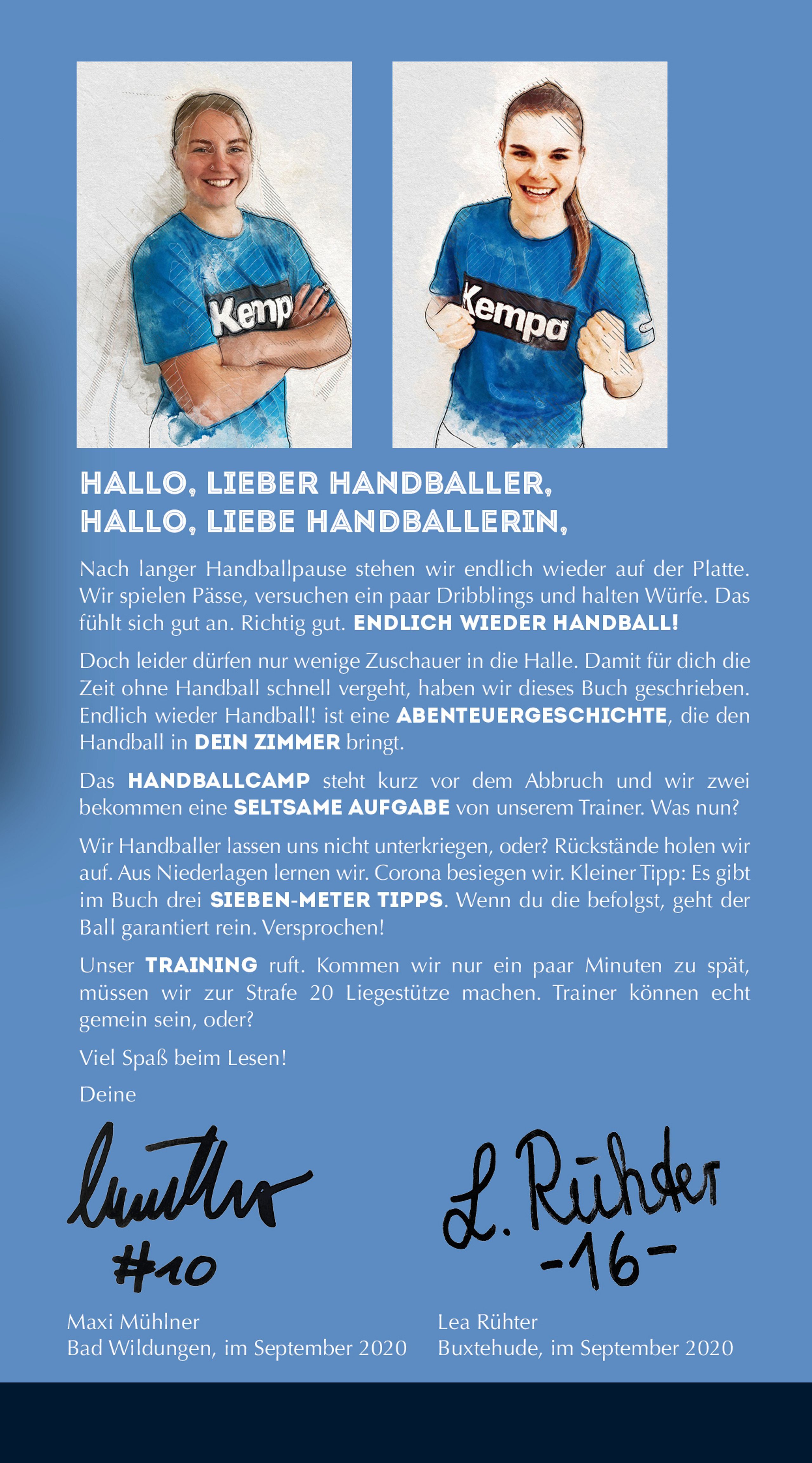 Band 2: ENDLICH WIEDER HANDBALL! - Mit Maxi M&uuml;hlner, Lea R&uuml;hter und Martin Strobel