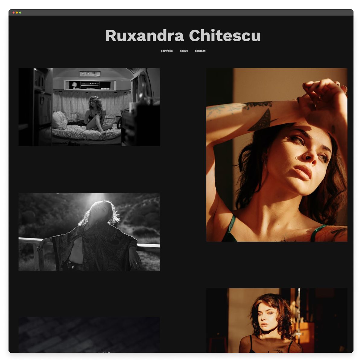 Portfólio online de Ruxandra