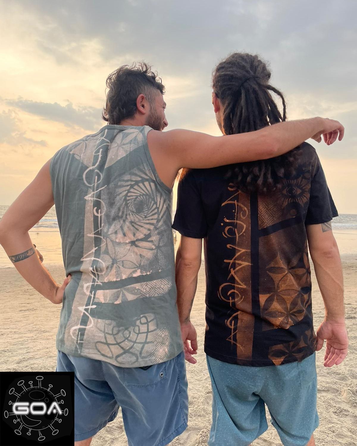GoaVirus hand printed t-shirts