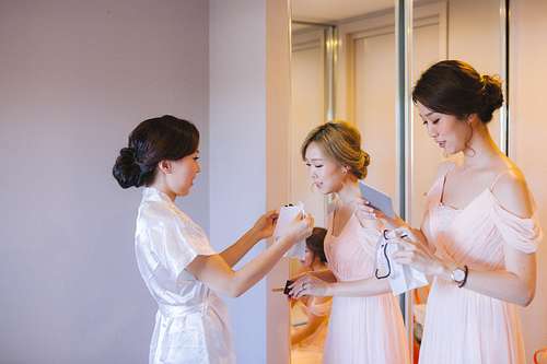 Bride Getting Ready