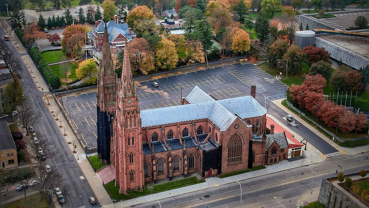 Cathedral of the Immaculate Conception taken by Drone Shot Media