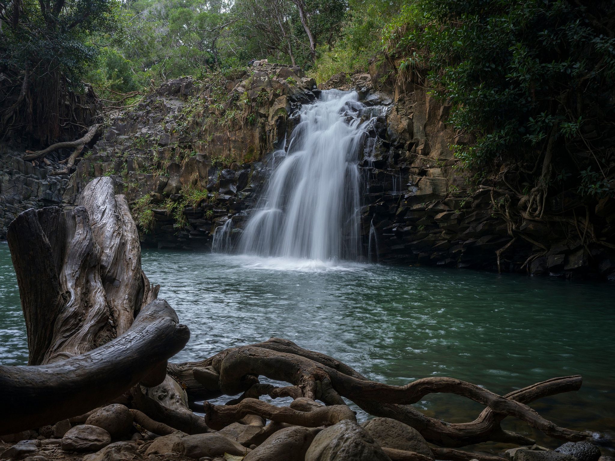 Lower Falls at Wailele Farm - Hana Road, Maui