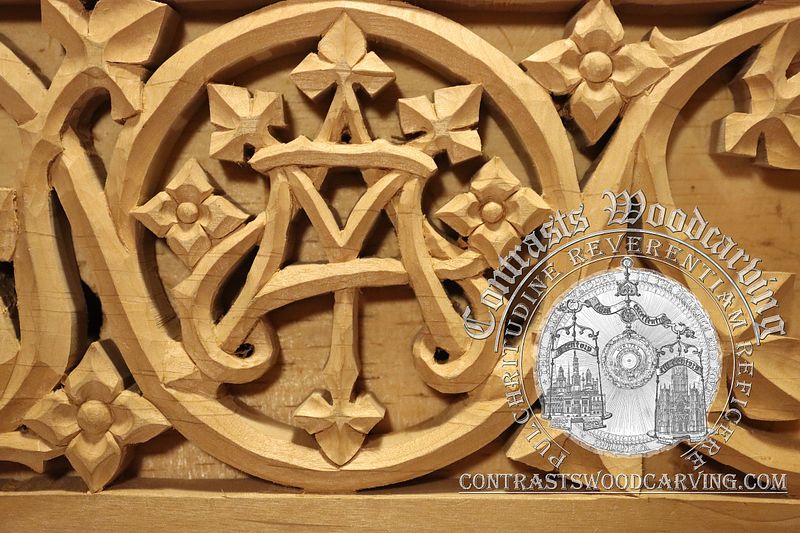 Carving Mary's Monogram