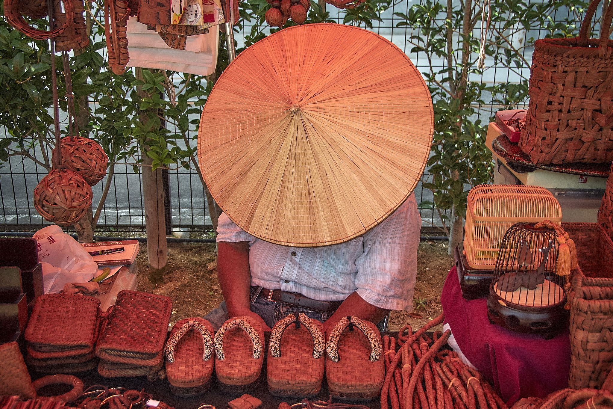 Napping at the Market - Kyoto, Japan