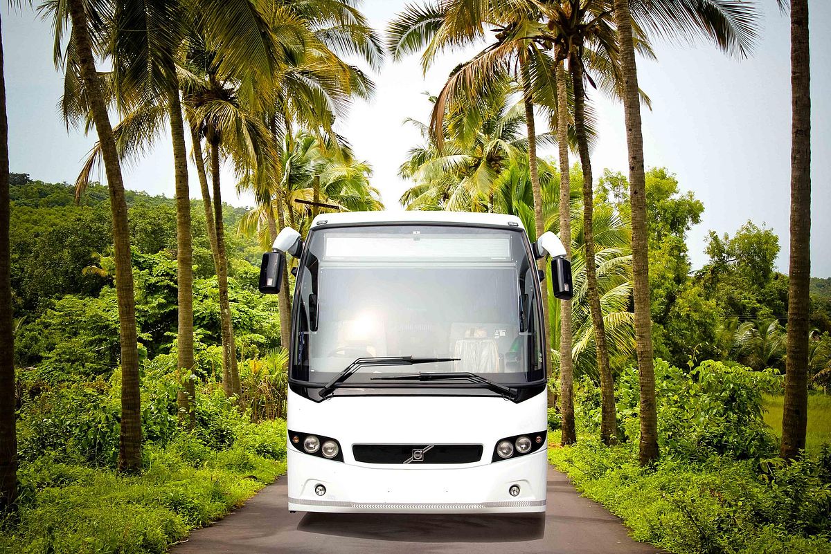 Volvo bus visuals were shot for branding & promotion across India