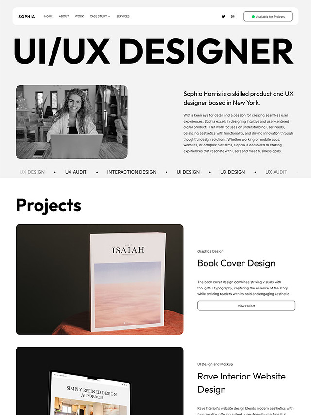 Draft- Pixpa Designer Portfolio Website Template