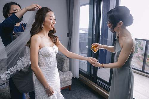 Bride Getting Ready