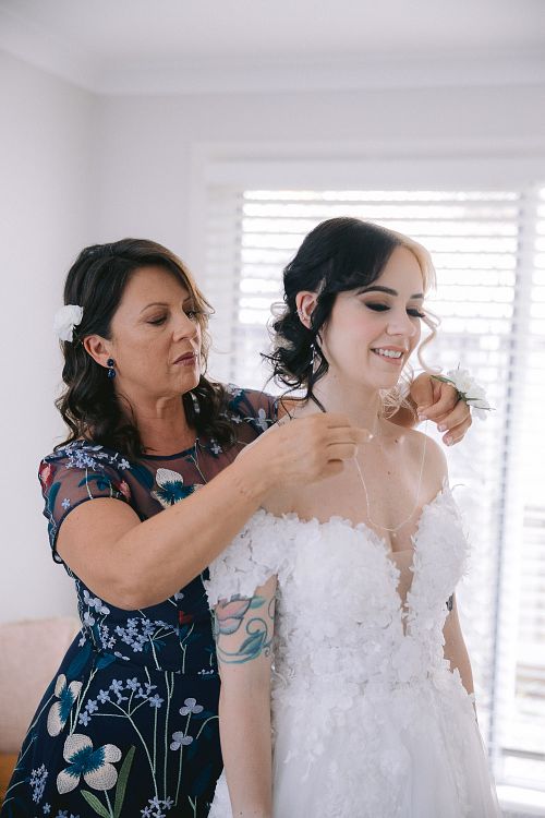 Bride Getting Ready