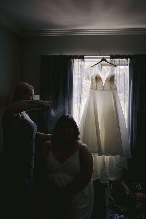 Bride Getting Ready