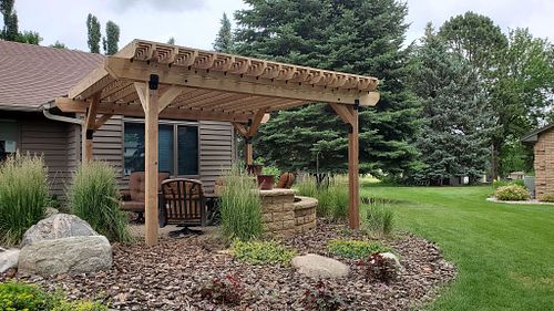 Natural Wood Pergolas