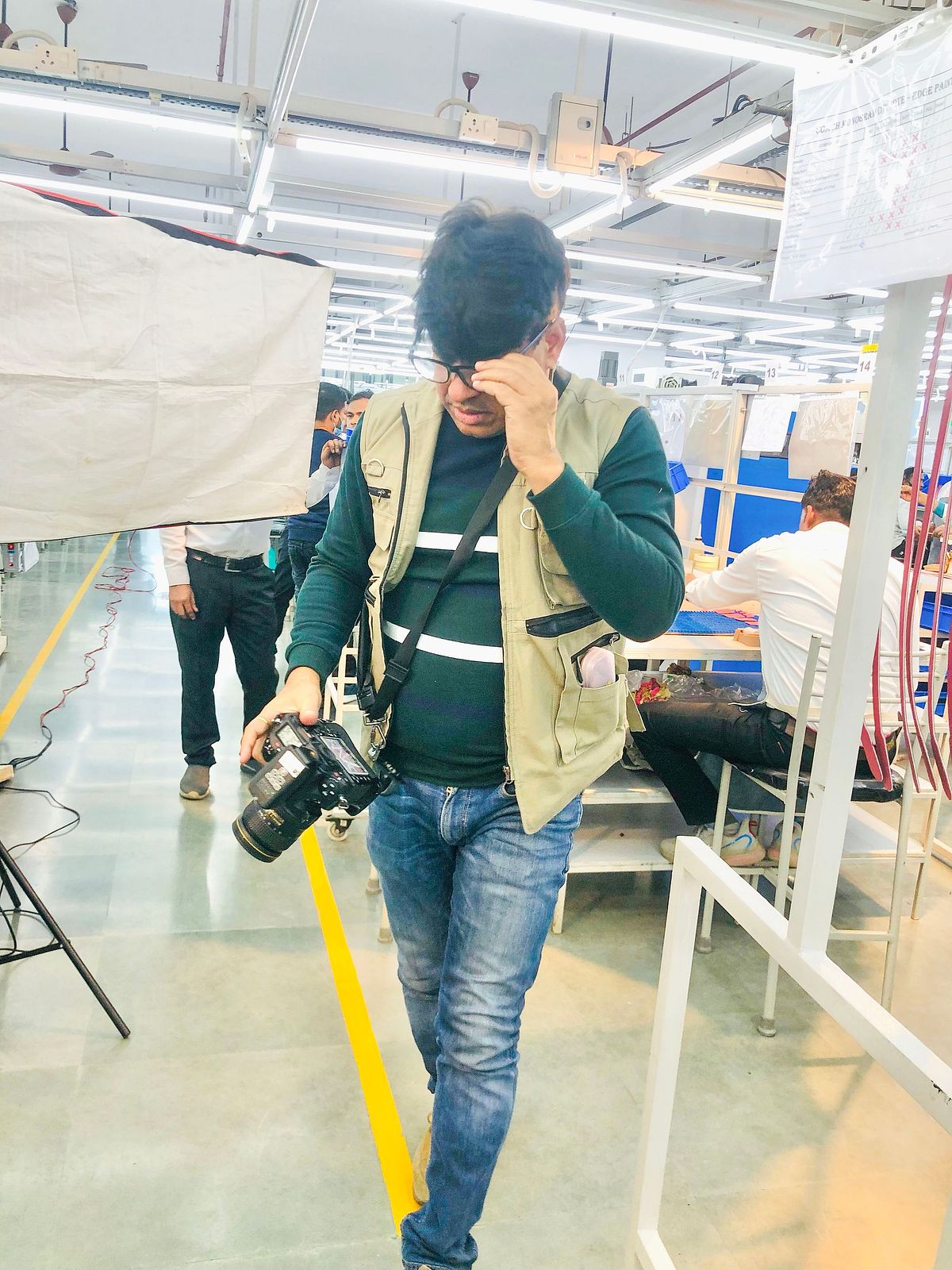 After the shoot is over, heading towords the studio setup