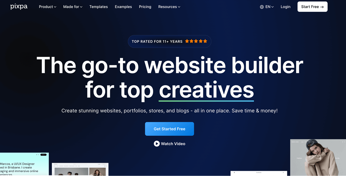 Captura de tela de Pixpapágina inicial do