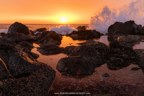 Küsten Sonnenuntergang