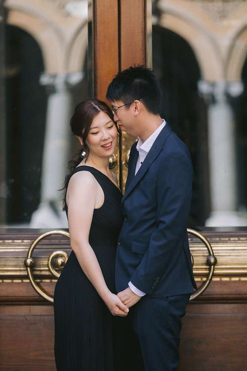 Engagement photo at Martin Place