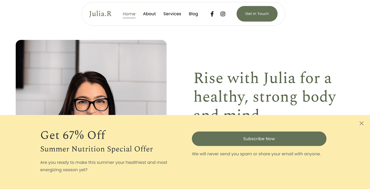 Relay template by Pixpa