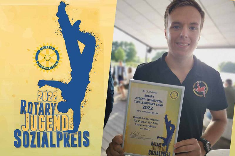 Vorbildliches Ehrenamt! Timm belegt 3. Platz bei Rotary Jugend Sozialpreis 2022