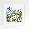 White Edelweiss Alpine Mountain Wild Flowers- Original Watercolour and Pen Illustration