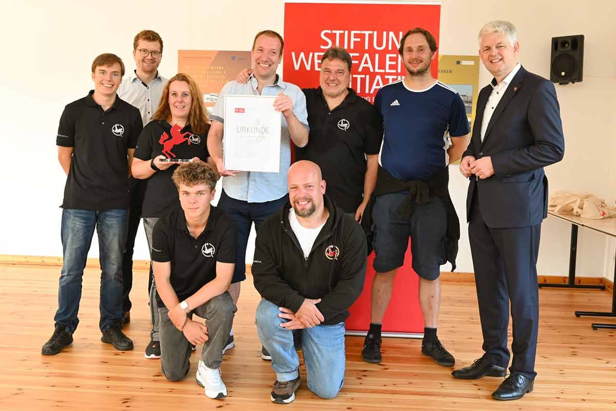Erster Platz beim Wettbewerb Westfalen-Beweger 2022/23