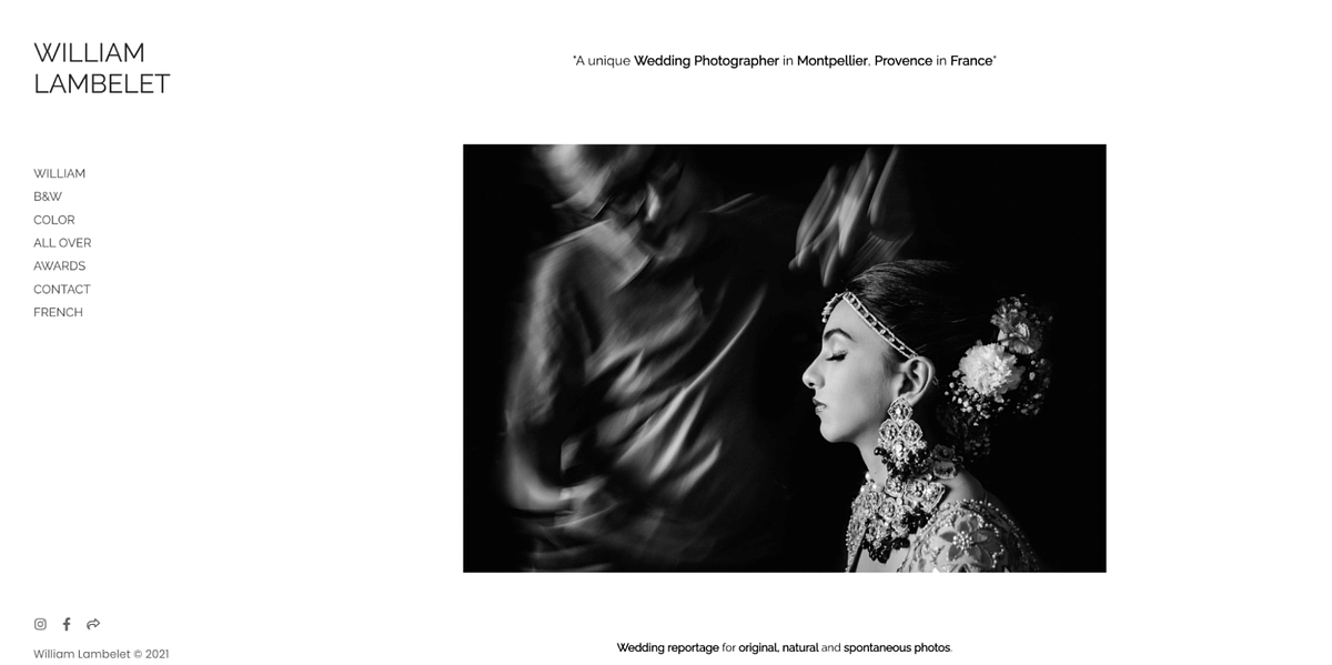 Portfólio de fotografia de casamento de William Lambelet