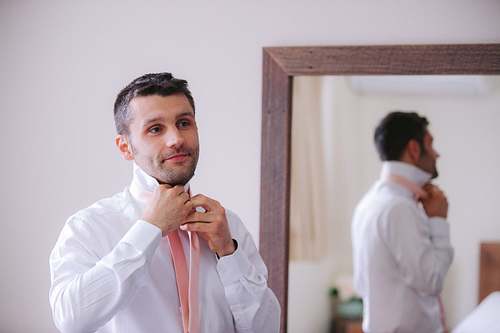 Groom Getting Ready