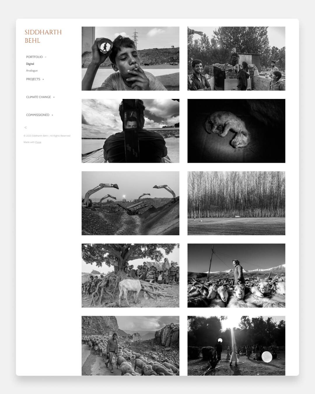 website van Siddharth Behl