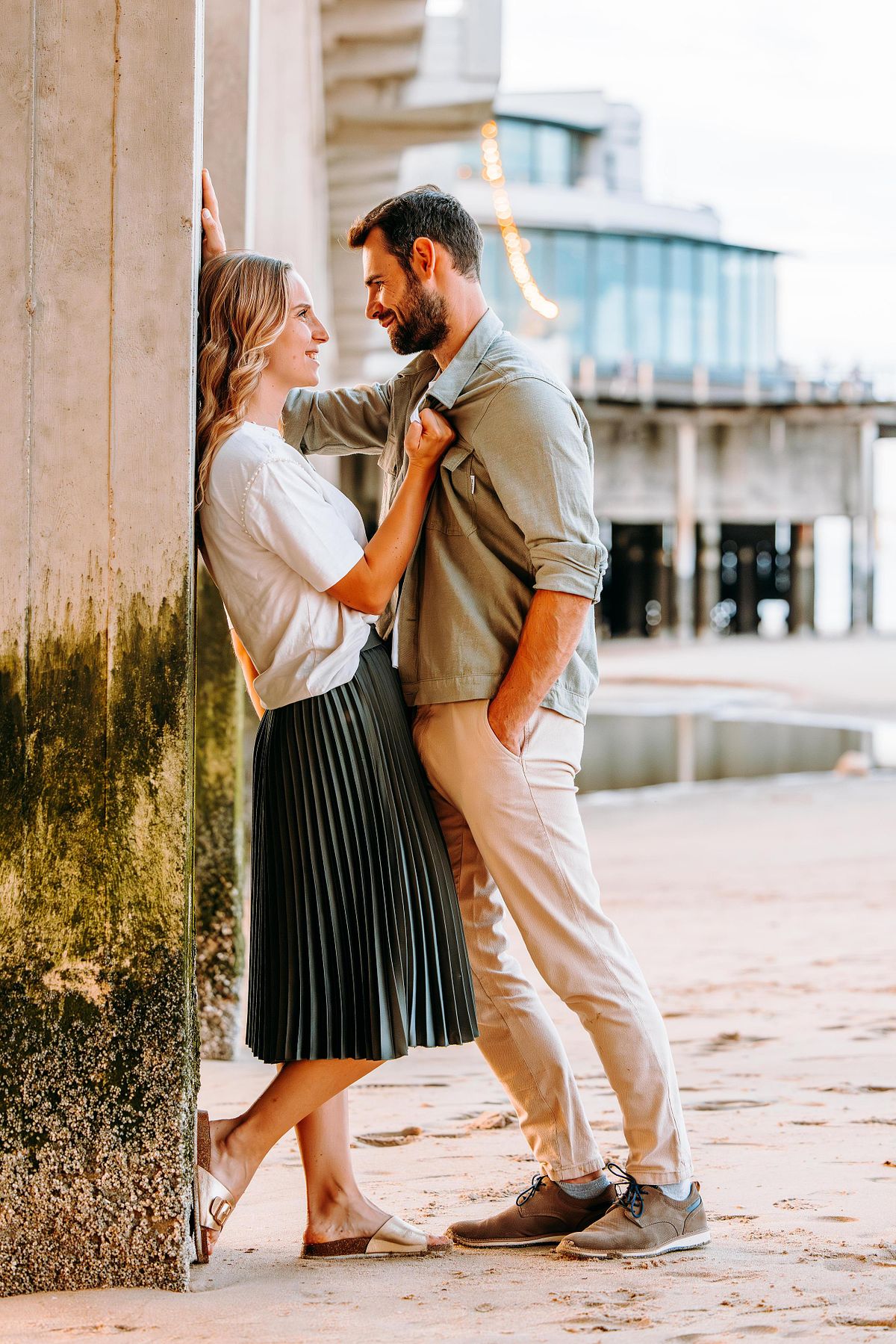Intiem moment tijdens koppelshoot