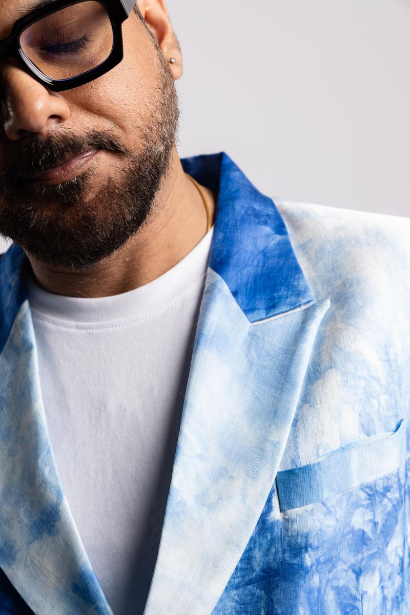 Single Breasted Blazer - Summer Sky