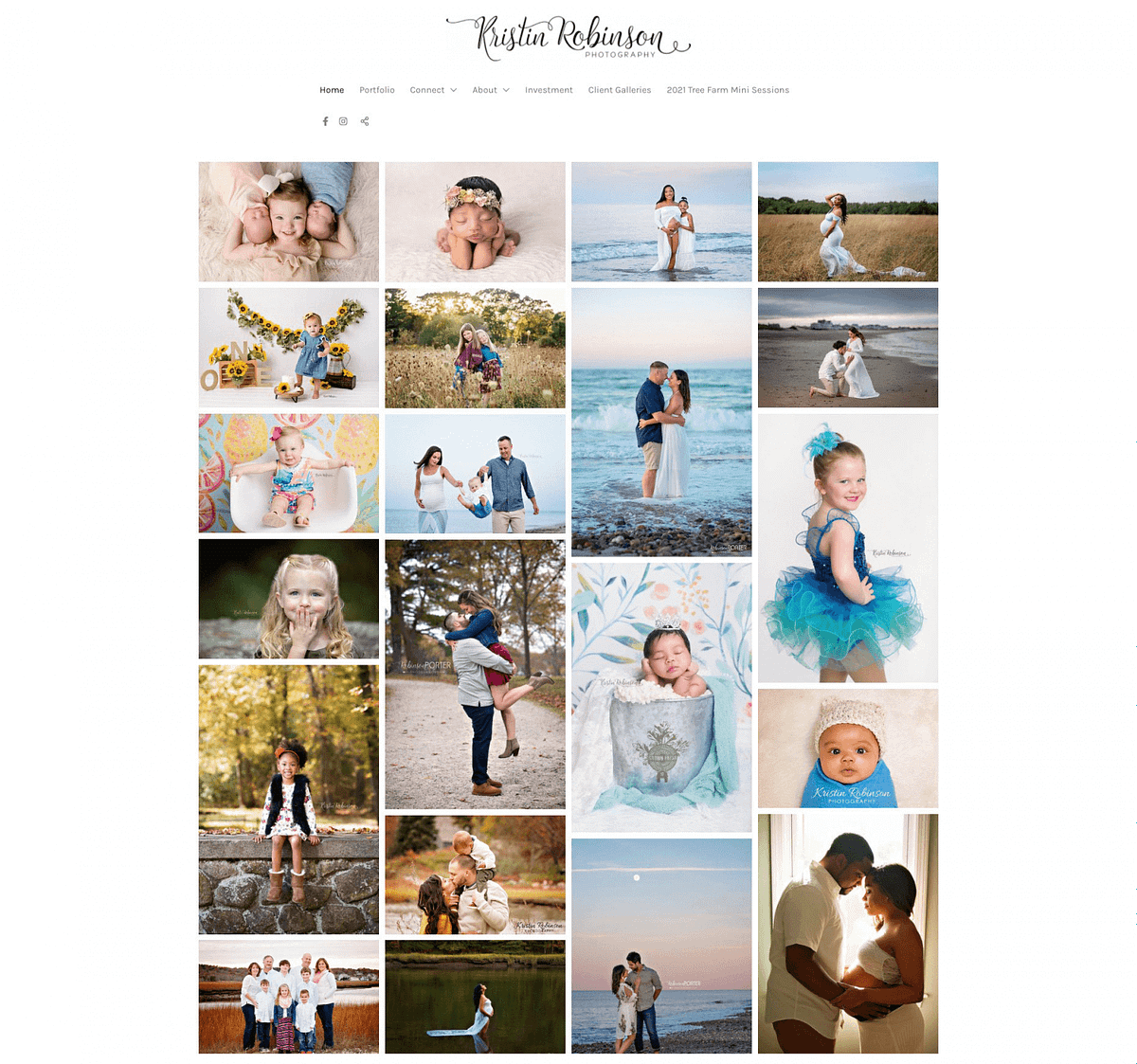 Kristin Robinson Photography Website