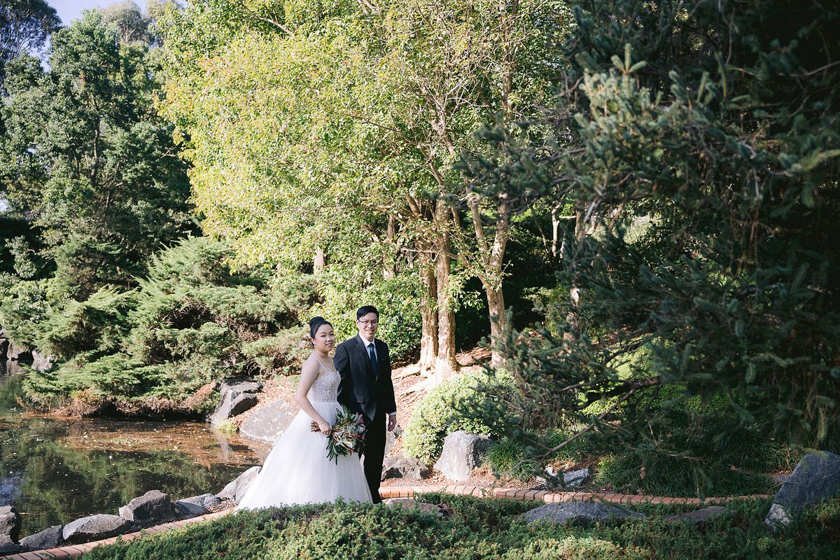 Wedding Photo at Japanese Garden