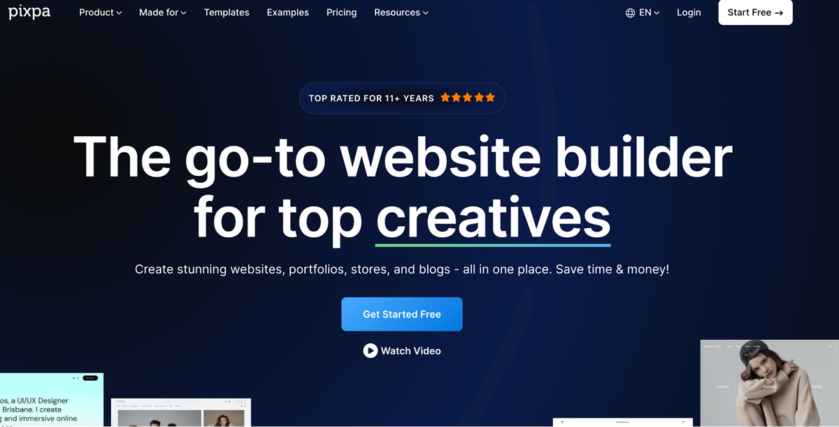 Captura de tela de Pixpahomepage de