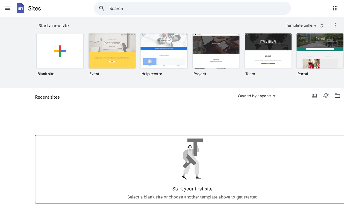 Image of Google Sites