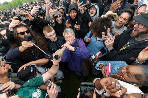 420 Gathering Draws Thousands to Hyde Park , London, UK