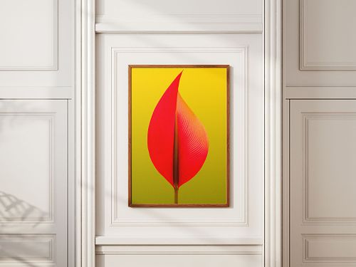 Color modern expressionism in still life fine art photography