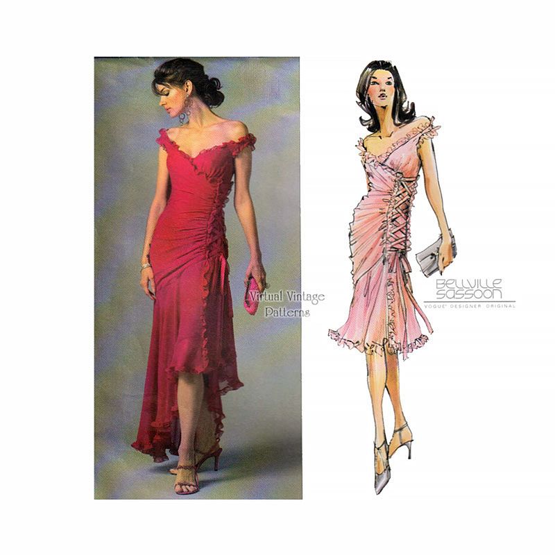 Cocktail Dress Sewing Pattern, Vogue V2880, 16-20