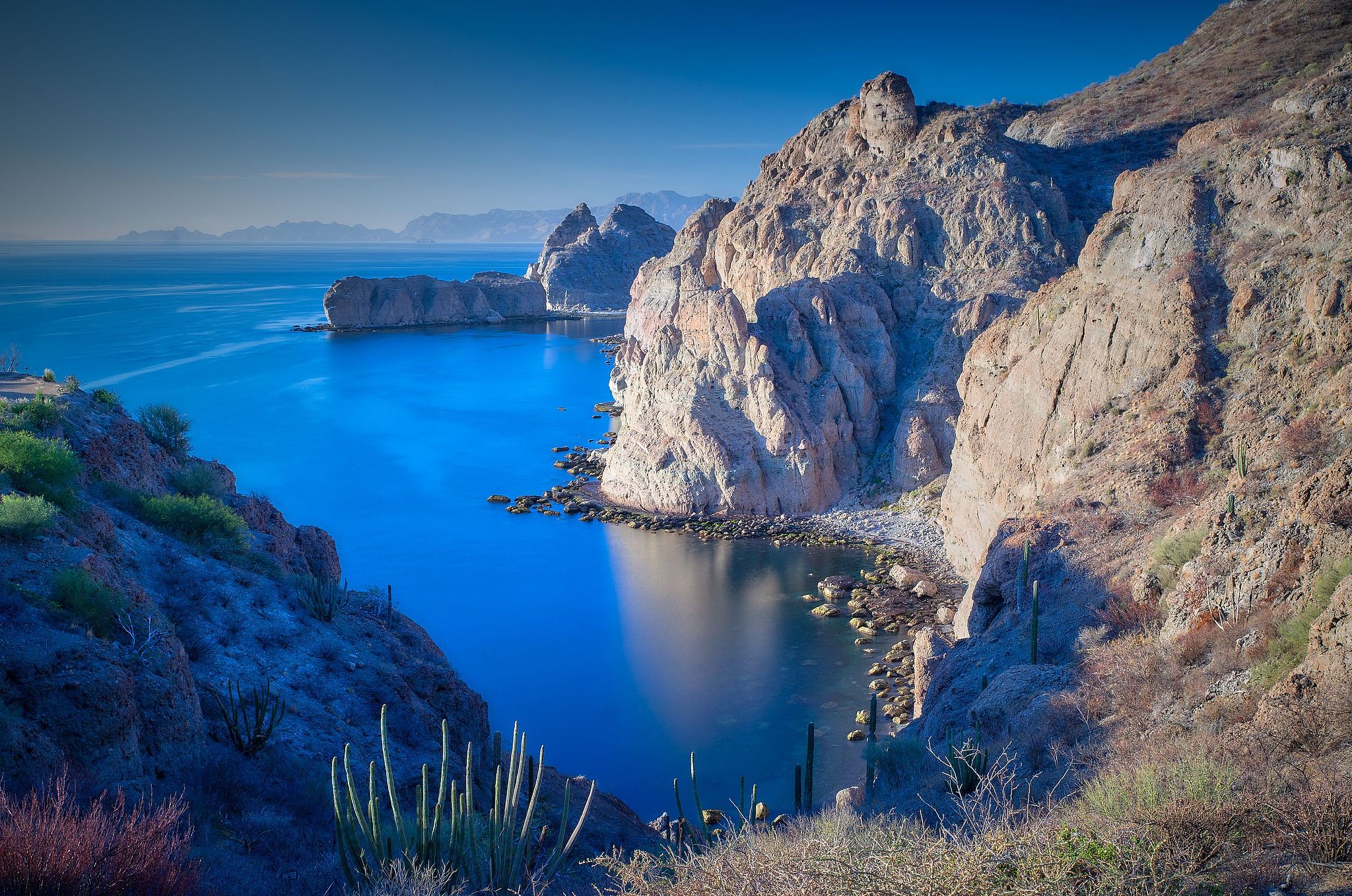Coastal Cliffs at Sunrise - Loreto, Mexico