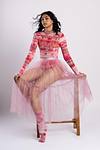 Full Sleeve Leotard - Rosé Hour