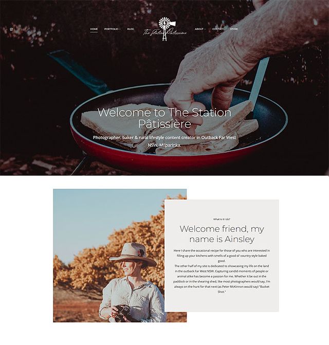 Ainsley Fuster Portfolio Website Examples