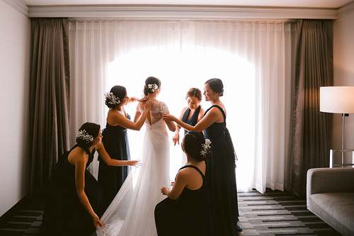 Bride Getting Ready