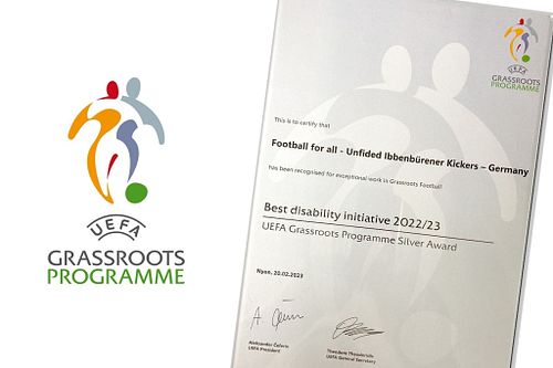 2023: UEFA Grassroots Award &ndash; Silber