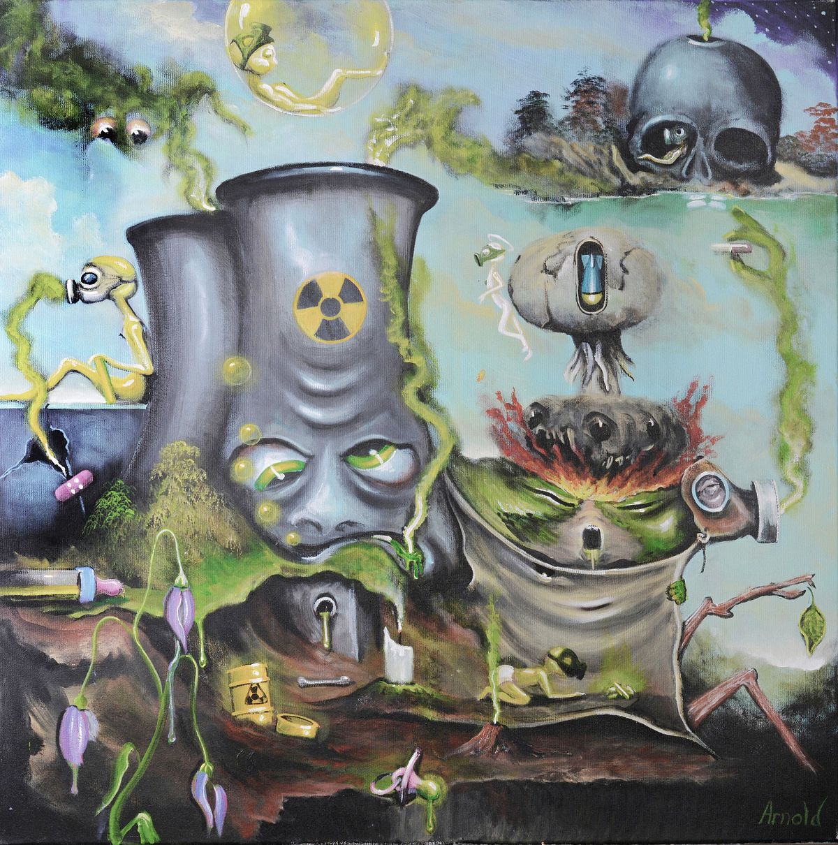 Nuclear disaster &ndash;by surreal artist Arnold Janssen