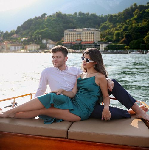 Luxury romantic wedding moment at Lake Como, Italy by Ori Chayun – אורי חיון