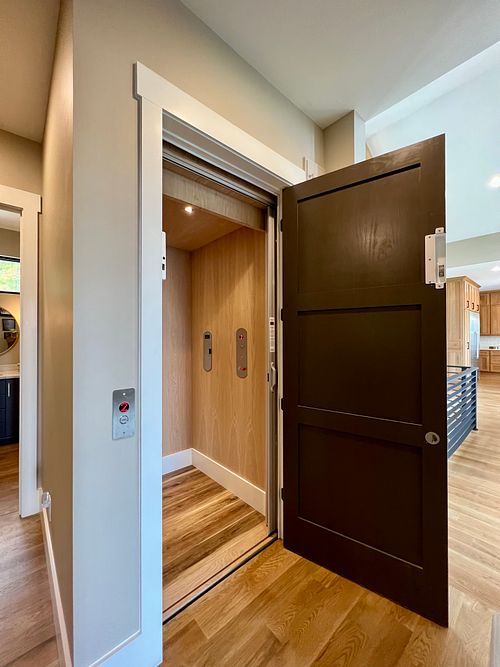 Custom elevator door to match rest of doors