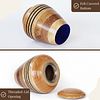 Classic Engraved Lines Wooden Cremation Urn – Handmade Natural Memorial