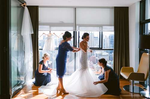 Bride Getting Ready