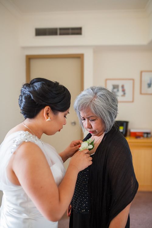 Bride Getting Ready