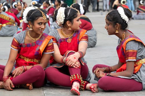 Tamils dancers for Mullivaikkal Day, London, UK