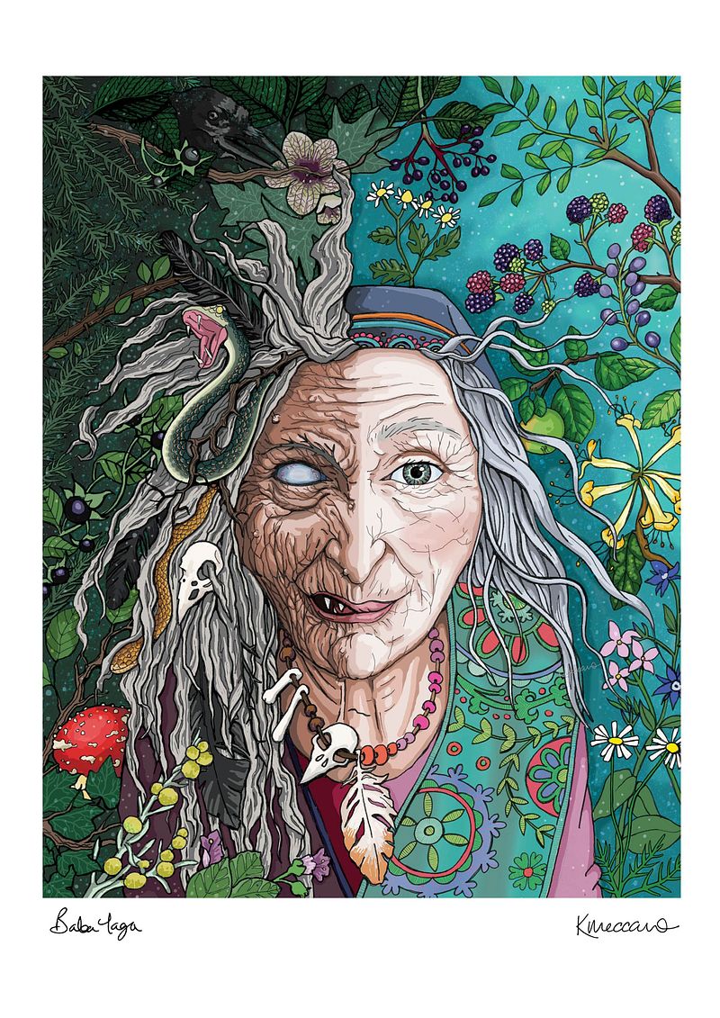 BABA YAGA ART PRINT