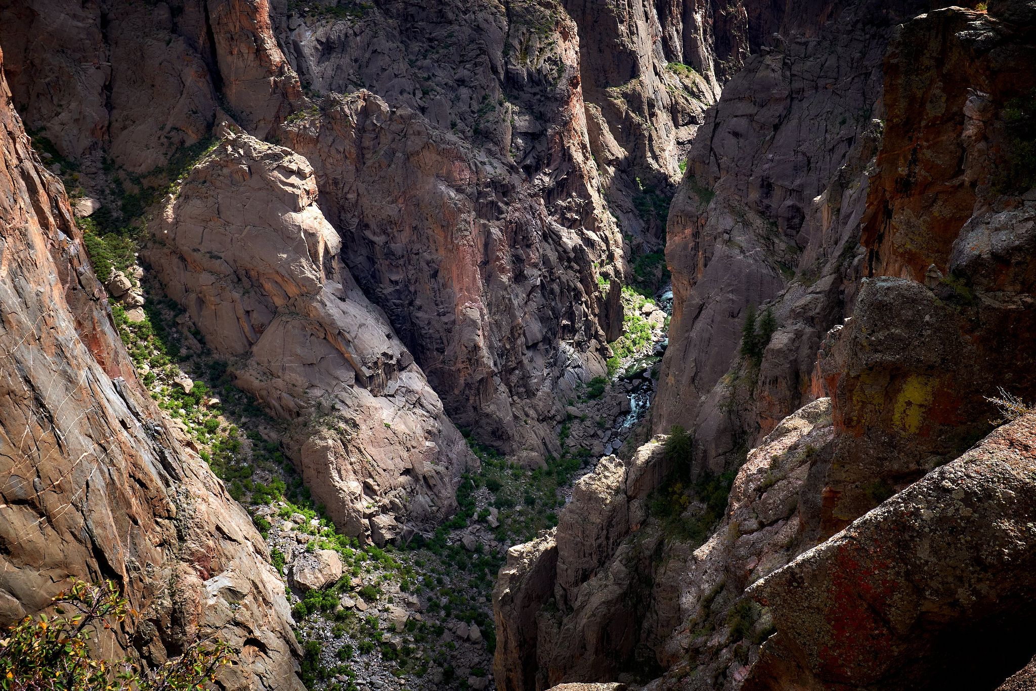 Looking Way Down into the Black Canyon - Montrose, California